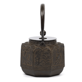 Théière Chinoise en Fonte Ancienne de dos