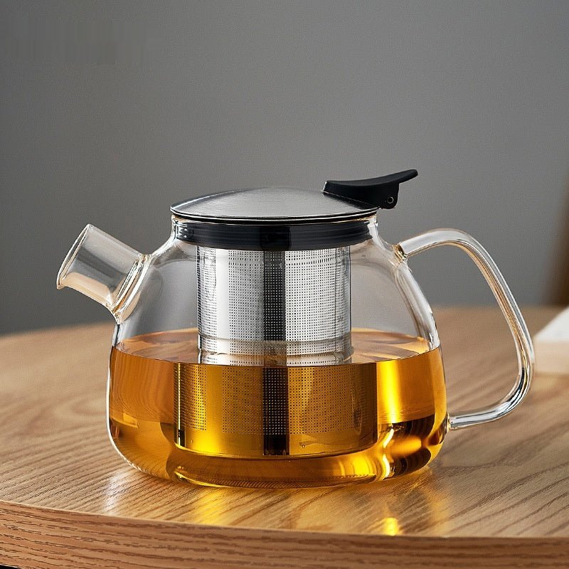 Théière En Verres 1 Litre Avec Filtre En Acier Inoxydable | Bol