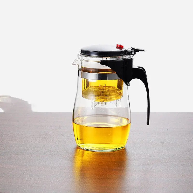 Théière En Verre Avec Infuseur – 1,5L, Robuste Et élégante Pour Thés Chauds Ou Glacés