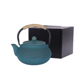 Théière en Fonte Bleue avec emballage