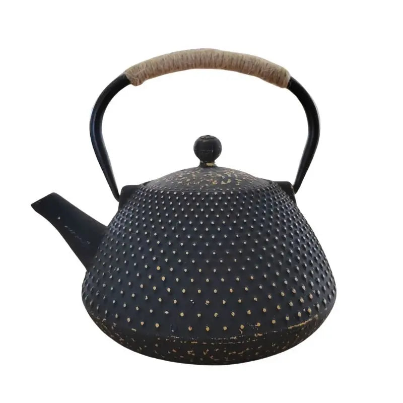 Théière En Fonte LACOR 68668 1L - Noire, Intérieur Émaillé, Compatible Induction