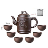 Théière terre yixing grande capacité ensemble avec 6 tasses