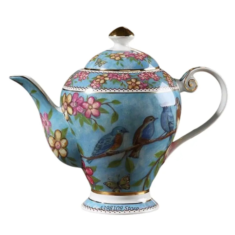 Théière Porcelaine De Paris Par Jean Hury – Vintage 1970, Porcelaine Française Multicouleur Brillant, Collection