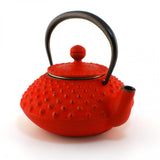 Petite théière en fonte japonaise japonaise Iwachu kambin rouge 300 ml
