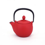 Petite théière rouge japonaise en fonte Iwachu meron 0.3 l