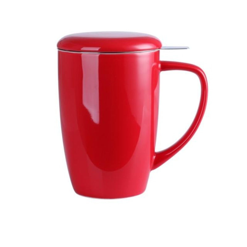 Tasse à thé en céramique avec infuseur et tasse à café lid 300ml