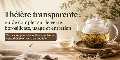 Théière transparente : guide complet sur le verre borosilicate, usage et entretien