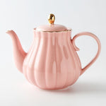 Théière Anglaise en Porcelaine Grande Contenance Rose