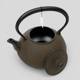Bouilloire en Fonte Japonaise Oiharu Pivoines 1,6 L, vue 3