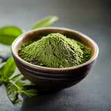Matcha en poudre d'Uji, Kyoto, 100 g : aspect réel du produit reçu