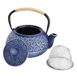 Théière en Fonte Cerisier Bleue avec iltre