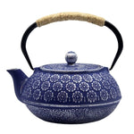 Théière en Fonte Cerisier Bleue