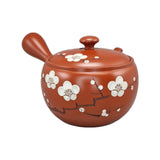 Théière japonaise en terre cuite de Tokoname à motif de fleurs de cerisier peintes, 600 ml