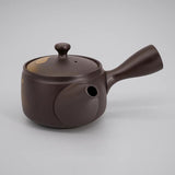 Théière Kyusu Japonaise Marron 370 ml, vue 5 : vue de trois quarts avec bec verseur