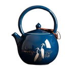 Théière chinoise porcelaine bleue