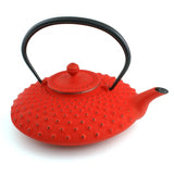 Côté de théière en fonte japonaise Iwachu kambin rouge 750 ml