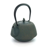 Côté de théière japonaise en fonte Iwachu nambu arare bronze