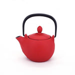 Petite théière rouge japonaise en fonte Iwachu meron 0.3 l