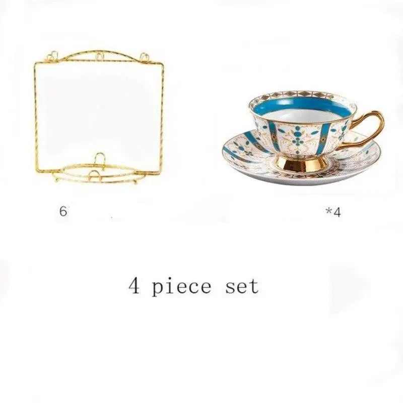 Duo tasses à café en faïence fleurs bleues vintage - Ressourcerie Histoires Sans Fin