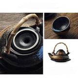 Théière en terre cuite japon avec tasse