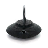 Théière en fonte japonaise Iwachu tombo 550 ml noire de face