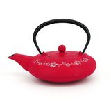 Théière japonaise en fonte Iwachu wa sakura 0.55 l rose et argent
